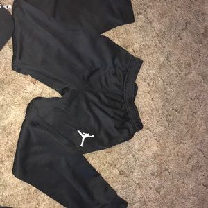 Black Jordan joggers